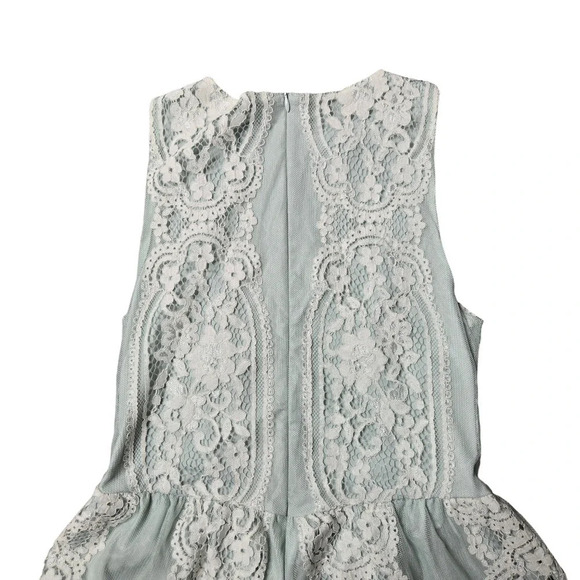 For Love & Lemons Blue Bell Lace Romper - Picture 7 of 10